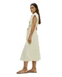 Robe Chemise Femme Sans Manches Boutons Naturels