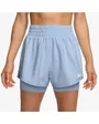 Short Femme W NK ONE DF HR 3IN 2N1 SHORT Bleu