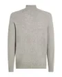 Pull col zippé Homme LAMBSWOOL ZIP MOCK Bleu Chiné
