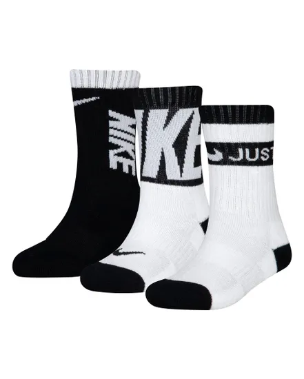 Lot de 3 paires de chaussettes Enfant NHN HBR SPORT 3PK CREW Noir