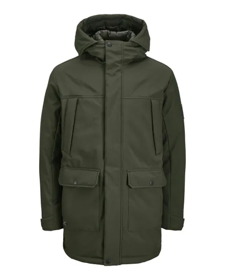 Veste dextérieur Homme JJFINN SOFTSHELL PARKA Vert