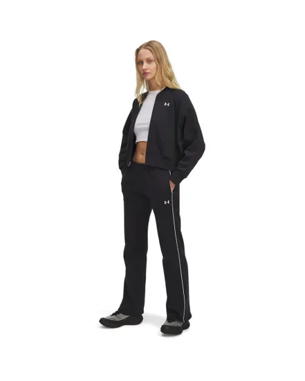 Pantalon de survetement Femme UA RIVAL FLC PIPED PANT Noir