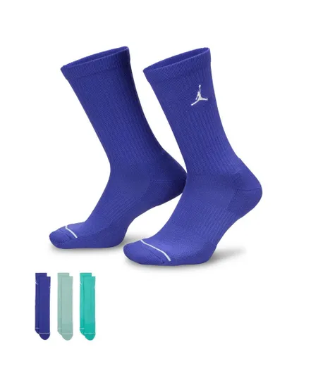 3 paires de chaussettes Unisexe U J ED CUSH POLY CREW Bleu et vert