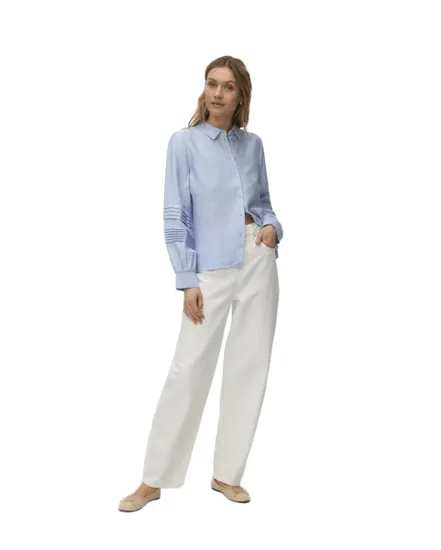 Chemise Femme VMISELA L/S Shirt WVN BTQ GA