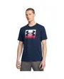 T-shirt Homme UA M BOXED SPORTS UPDATED SS Bleu
