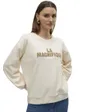 Sweat col rond Femme VMCLORA L/S O-NECK SWEAT JRS LCS GA Beige