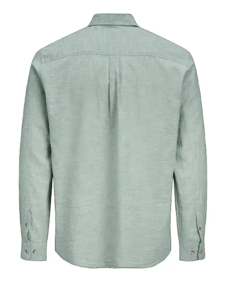 Chemise Homme JJESUMMER LINEN BLEND SHIRT L/S SN