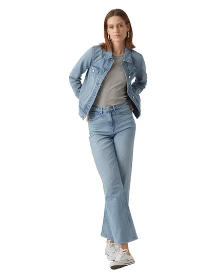 Veste En Jean Femme Vmzorica Ls Denim Jacket Mix Noos
