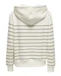 Sweatshirt à capuche manches longues Femme ONLADELLE L/S STRIPE HOOD SWT Blanc