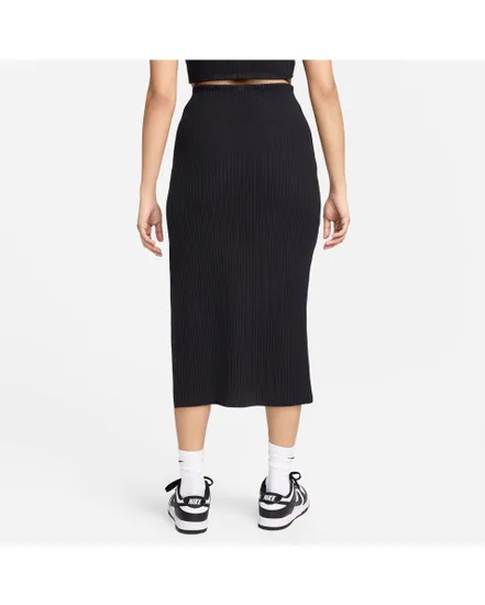 Jupe longue Femme W NSW NK CHLL KNT RIB MD SKIRT Noir