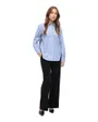 Chemisier Femme VIDOJA LS STRIPED TAPE SHIRT Bleu