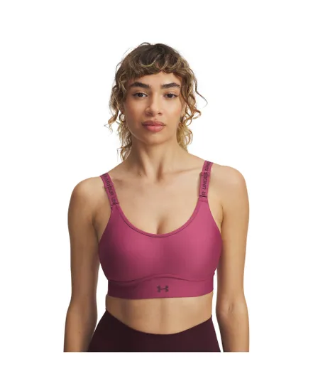 Brassière Femme UA INFINITY MID 2.0 BRA Rose