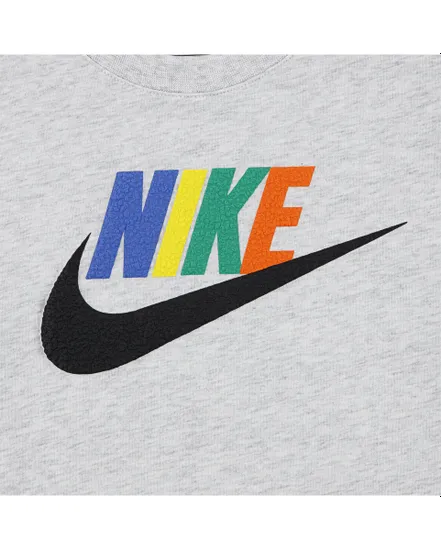 T-shirt Jeune enfant NKN CLUB FAMILY S/S KNIT TOP Gris
