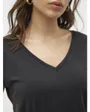 T-shirt Femme VMFILLI SS V-NECK TEE NOOS Noir