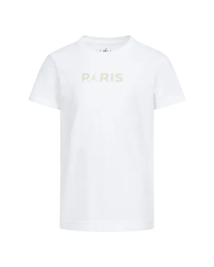 Tee-shirt MC Garçon JDB MJ PSG SS LOGO TEE Blanc