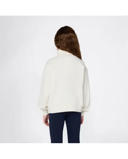 Sweat col zip Fille Beige