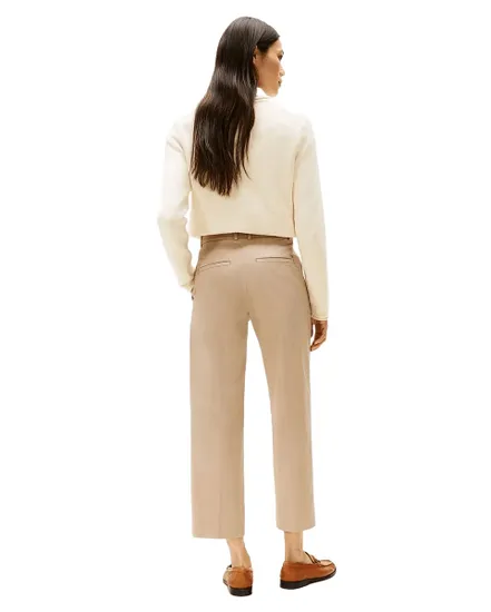 Pantalon Chino Femme Slim Straight Coupe Cropped