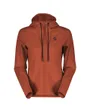 Sweat à capuche Femme TECH ZIP HOODY Rouge Terre