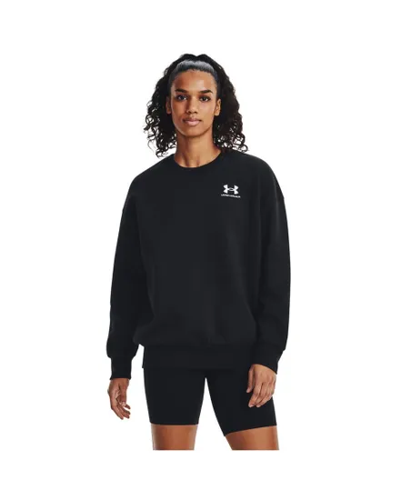 Sweat Femme UA ICON FLEECE OS CREW Noir