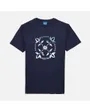 TEE SHIRT MANCHES COURTES GRAPHIQUE Homme Bleu