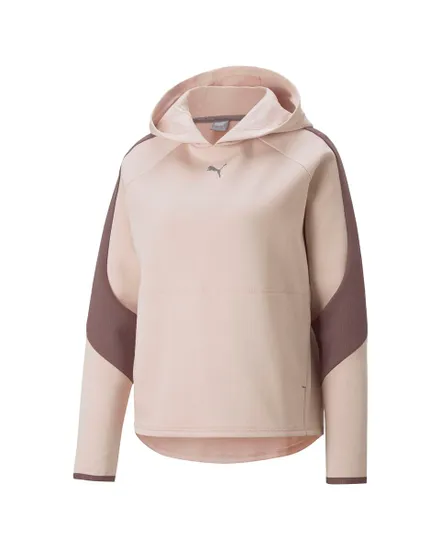 Sweetshirt à capuche Femme W EVOSTRIPE HOODIE Rose