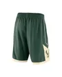 Short de basketball Homme MILWAUKEE BUCKS ICON EDITION Vert