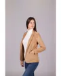 Veste blazer velours femme Femme VESTE Beige