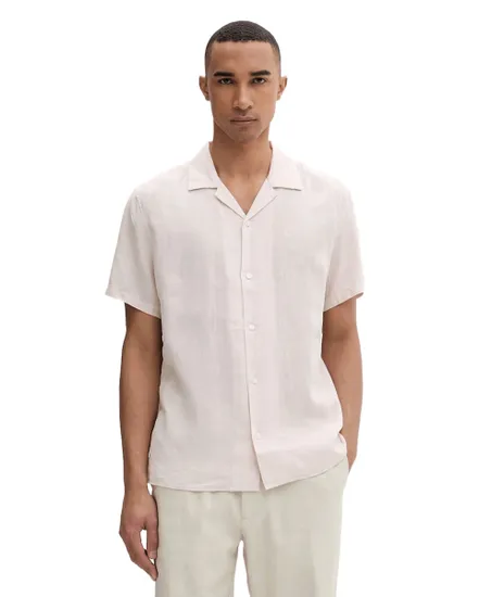 Chemise Homme SS Cmp Clr Sld Linen