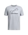 T-Shirt MC Homme UA GL FOUNDATION UPDATE SS Gris