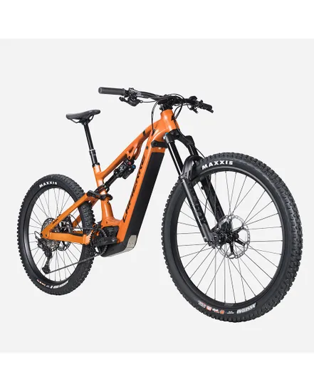 VTT électrique tout suspendu Unisexe OVERVOLT AM 8.7 Orange