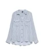 Chemisier Femme VMBUMPY L/S SHIRT NEW WVN GA NOOS Bleu Rayé