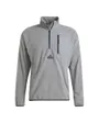 Sweat col zip Homme M CE Q4 HZ Gris