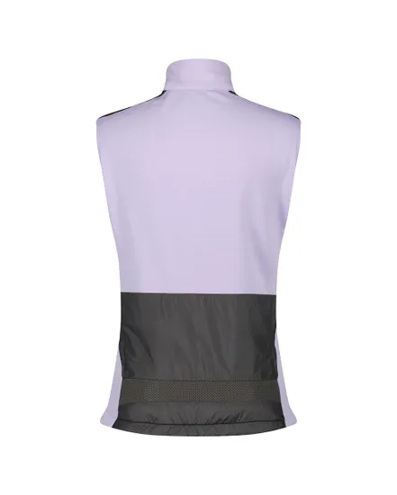 Gilet coupe-vent Femme GRAVEL WARM MERINO Violet/Noir