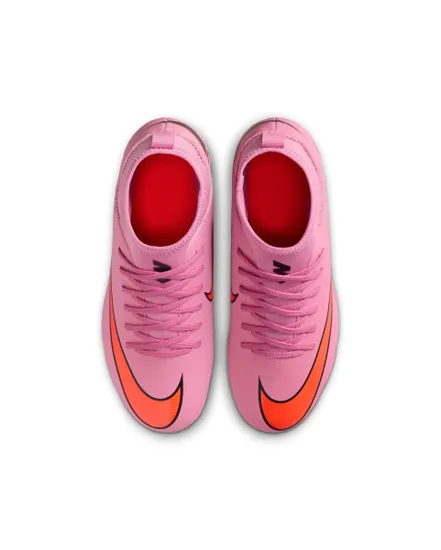 Crampons de football Enfant JR SUPERFLY 10 CLUB FG/MG Rose
