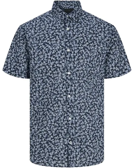 Chemise Homme JPRBLASUMMER LINEN BLEND PRINT S/S