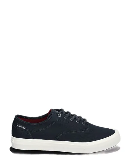 Chaussures Homme TH HI VULC LOW OXFORD TWILL Bleu