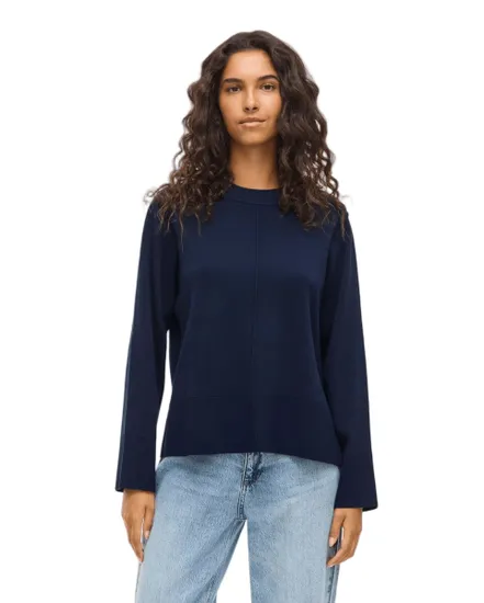 Pull col rond Femme VIOSTRIA O-NECK L/S KNIT TOP NOOS Bleu Marine