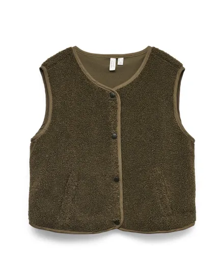 Gilet sans manche Femme VMGILLY SL GILET JRS BTQ FR Vert