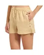 Short Femme Lin Pull On