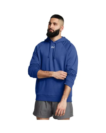 Sweat à capuche Homme UA RIVAL FLEECE HOODIE Bleu