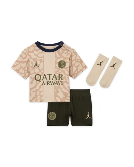 Ensemble de football Enfant PSG I NK DF KIT 4TH Beige