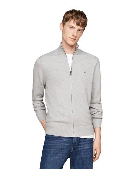 Cardigan Homme Pima Org Ctn Cashmere Zip Thru