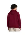 Sweat à capuche Homme UA RIVAL FLEECE HOODIE Bordeaux