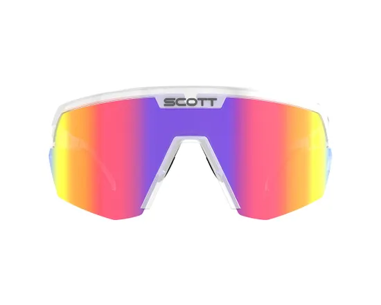 Lunettes Unisexe SHIELD COMPACT Blanc Mat/Rouge Chrome AMP - Ref 289235
