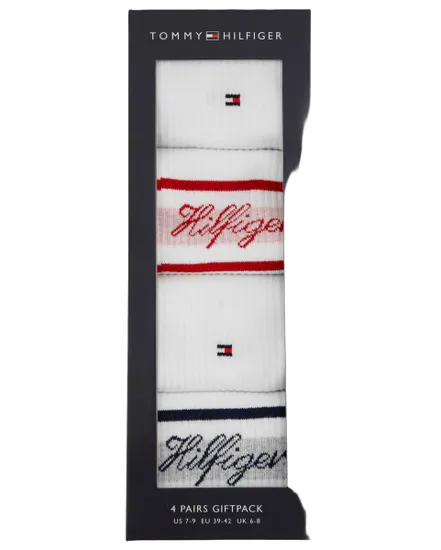 Chaussettes Sport Homme Coffret 4 Paires Tommy Hilfiger