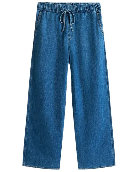 Pantalon Femme Chambray Pull On