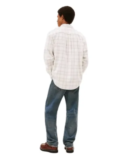 Chemise Homme REG CHECK CORD S Écru