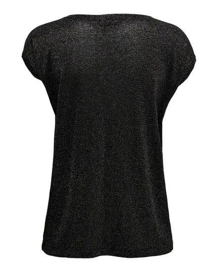 ONLSILVERY S/S V NECK LUREX TOP JRS NOOS