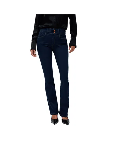 Jean Femme SECRET BOOT CUT WITH FRONT POCKET DETAIL Bleu Foncé