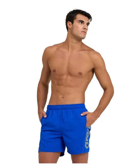 Short de bain Homme FUNDAMENTALS ARENA LOGO BOXER R Bleu